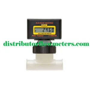 Jual Digital Paddlewheel Flowmeter F-1000 Saddle Mount Fittings BLUE WHITE