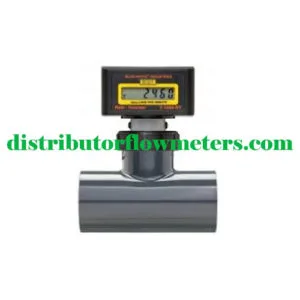 Jual Digital Paddlewheel Flowmeter F-1000 Solvent Weld PVC Fittings BLUE WHITE