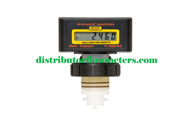 Jual F-1000 Digital Paddlewheel Flowmeter BLUE WHITE