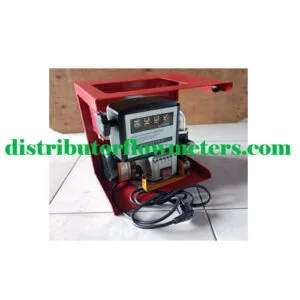 JUAL FLOW METER TRANSFER PUMP AC 220 VOLT ANALOG COUNTER